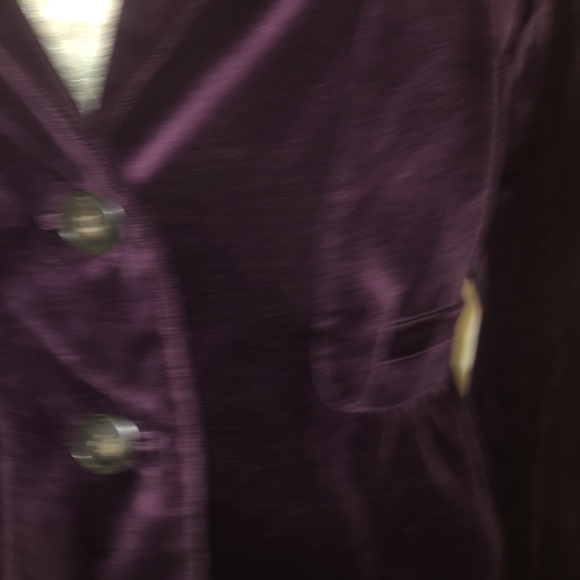 J crew velvet eggplant blazer classic - Picture 4 of 7